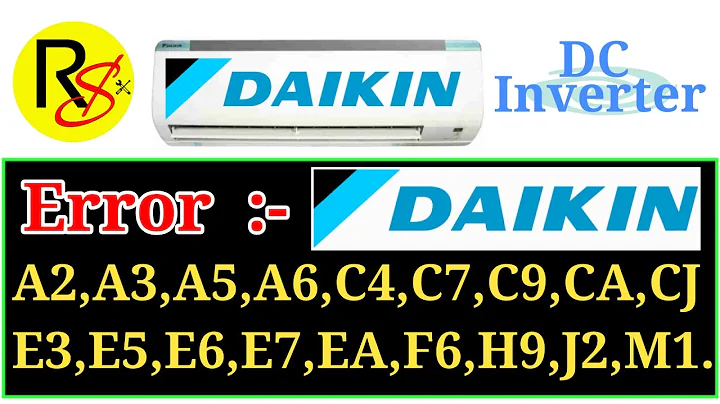 Daikin Inverter Ac Error Codes  Problems.