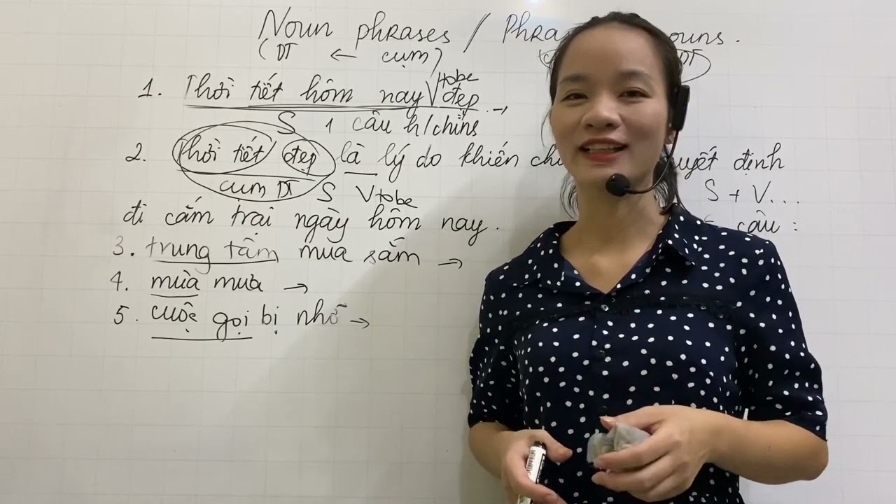 MẸO NÂNG CAO ĐIỂM VIẾT & NÓI TRONG BÀI THI TIẾNG ANH - CỤM DANH TỪ
