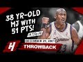 The Game OLD Michael Jordan SHUTS DOWN Critics! CRAZY Highlights vs Hornets 2001.12.29 - 51 Points!