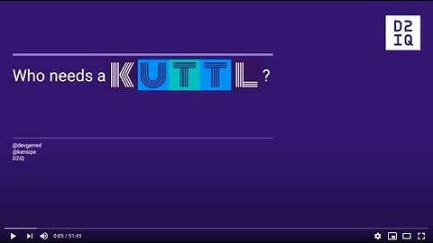 Webinar: The KUbernetes Test TooL (kuttl)