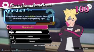 "ROAD TO BORUTO" Chunin Exam - Stage 1: Paper Test ANSWERS | NARUTO STORM 4: ROAD TO BORUTO screenshot 4