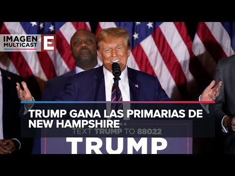 Donald Trump gana las primarias republicanas en Nuevo Hampshire