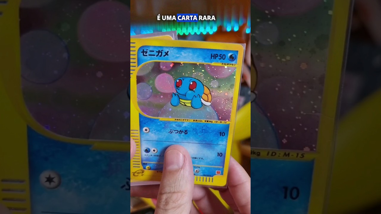 SQUIRTLE RARO DE R0 primeira coleção de Cartas Pokémon do McDonald’s #cartaspokemon #pokemontcg