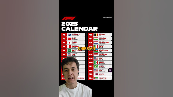 El NUEVO Calendario de la Temporada 2025 de #f1