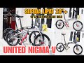 Sepeda Lipat 20"+ United Nigma V 10 Speed Hydraulic Disc Brake