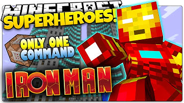 Minecraft | How To Be A Superhero! | IRON MAN! | Only One Command (One Command Creation)