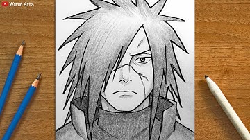 How to Draw Madara Uchiha | EPIC Anime Character Sketch | Step-by-Step Tutorial