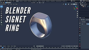 Jewelry Design | Modeling a Signet Ring in Blender [Tutorial]