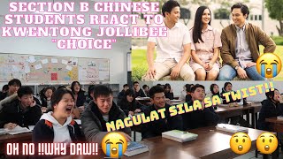 SECTION B CHINESE STUDENTS REACT TO JOLLIBEE COMMERCIAL 