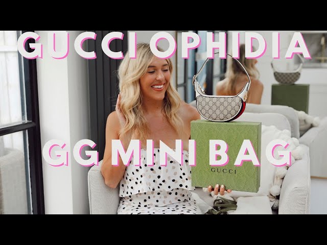 Gucci Ophidia GG key pouch unboxing + look inside the store, Gucci Diana  tote 