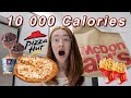 10,000 CALORIE CHALLENGE! Eating 10,000 Calories in 24 hours.. MASSIVE CHEAT DAY