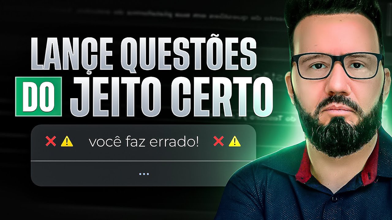 Como Lançar questões na plataforma com o Prof Cliffer Mello