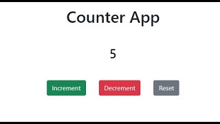 How to create a simple counter app with react.js functional component screenshot 3