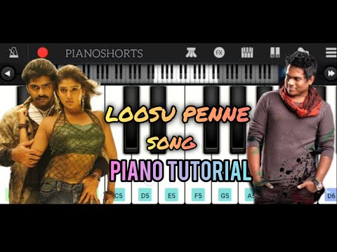 Loosu Penne BGM Piano Tutorial | Yuvan BGM | STR Song | #loosupenne #pianotutorial