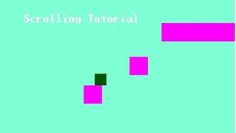 Scrolling tutorial in ClickteamFusion2.5