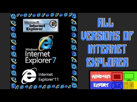 ALL VERSIONS OF INTERNET EXPLORER (1995-2013)