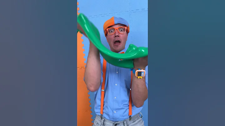 MAGIC COLOR CHANGING SLIME🟣🔴🟢! Blippi's Slime Experiments! #blippi #shorts