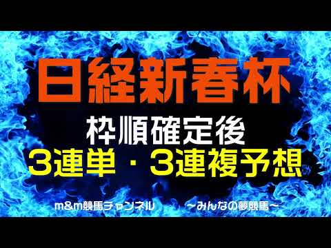 日経新春杯2023 枠順確定後 3連単・3連複予想