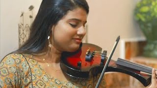 Harichandana Malarile Madhuvai Violin cover By Aparna Babu   #1million #cover #violin Resimi