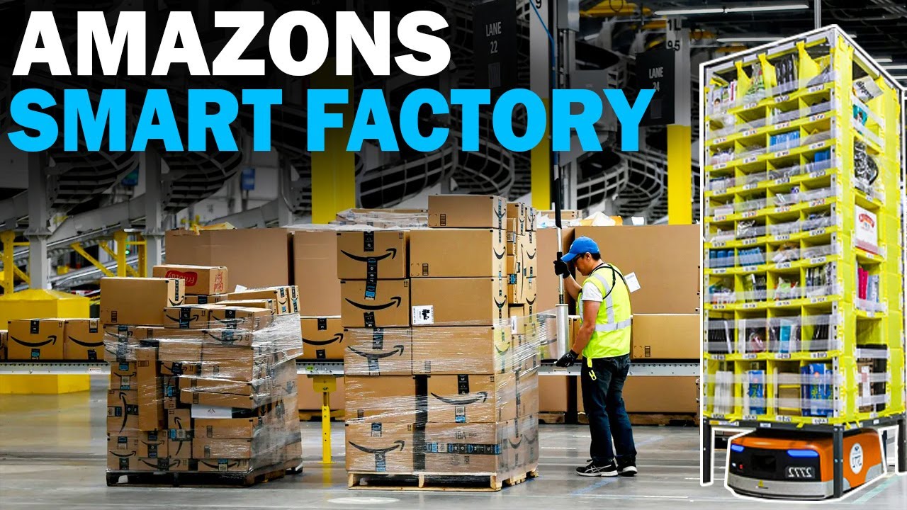 Inside Amazon's Smart Robot How Amazon Robots Work, Bezos Smart Warehouse -