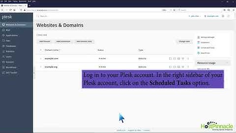 How to update the email address of a Scheduled Task in Plesk   HostPinnacle
