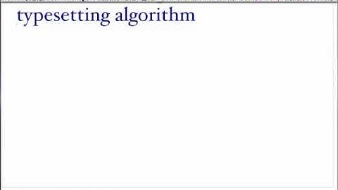 Algorithms - Lecture 11: Dynamic Programming, Typesetting and Seam Carving