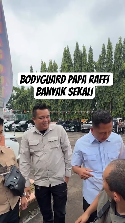 Dibalik Layar para bodyguard Raffi ahmad kalau nungguin bosnya kerja