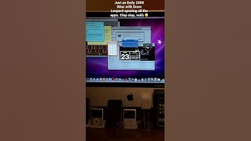 Just an Early 2008 iMac with Snow Leopard opening all the apps. Clap clap, voilà 🙃