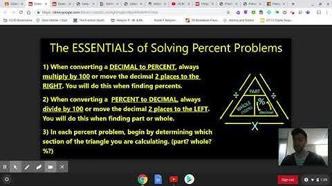 Lesson 5.2 - Calculating Percents (Grade 8)