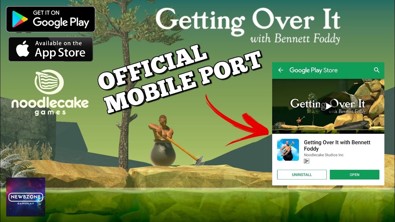 Getting Over It with Bennett Foddy Android Gameplay Full HD by Noodlecake  Studios Inc 