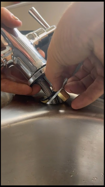 How to install a kitchen tap from the top! #plumbing #diy #subscribe