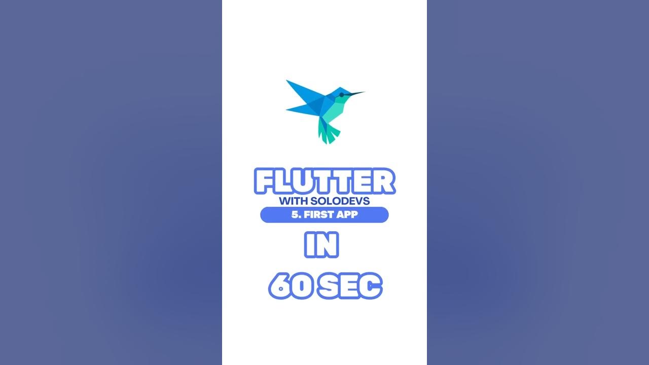 Write Your First Flutter App: ‘Hello, Flutters!’ in 60 Seconds! - YouTube