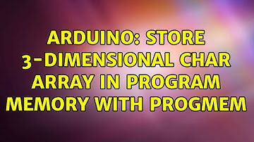 Arduino: Store 3-dimensional char array in program memory with PROGMEM