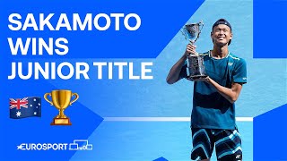 🇯🇵 Rei Sakamoto's warrior spirit on show as he wins junior boys' title | Australian Open 2024 🇦🇺