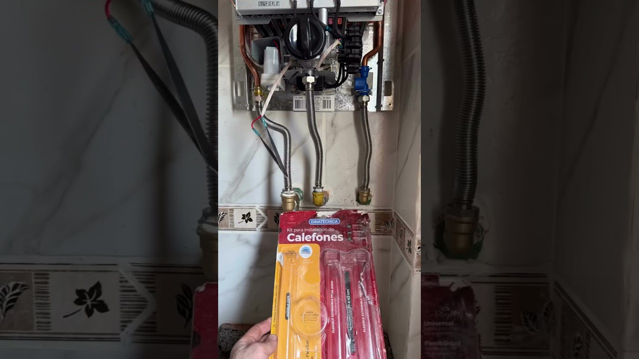 Cambio calefón y flexibles @b-gasista  