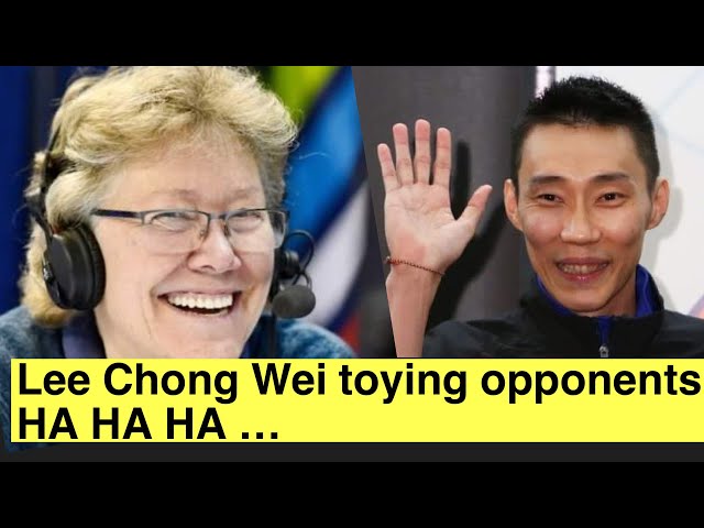 Moments of Lee Chong Wei toying his opponent | Guess who is toyed by Lee Chong Wei | 李宗伟戏耍对手 class=