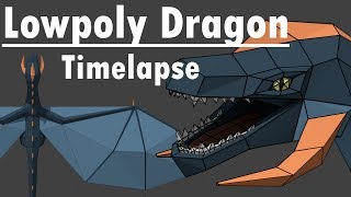 Lowpoly Dragon Timelapse