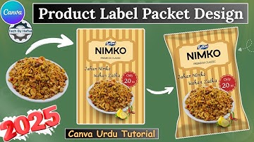 Product Label Packet Design in Canva | Make a Professional Product Advertising Poster Easily