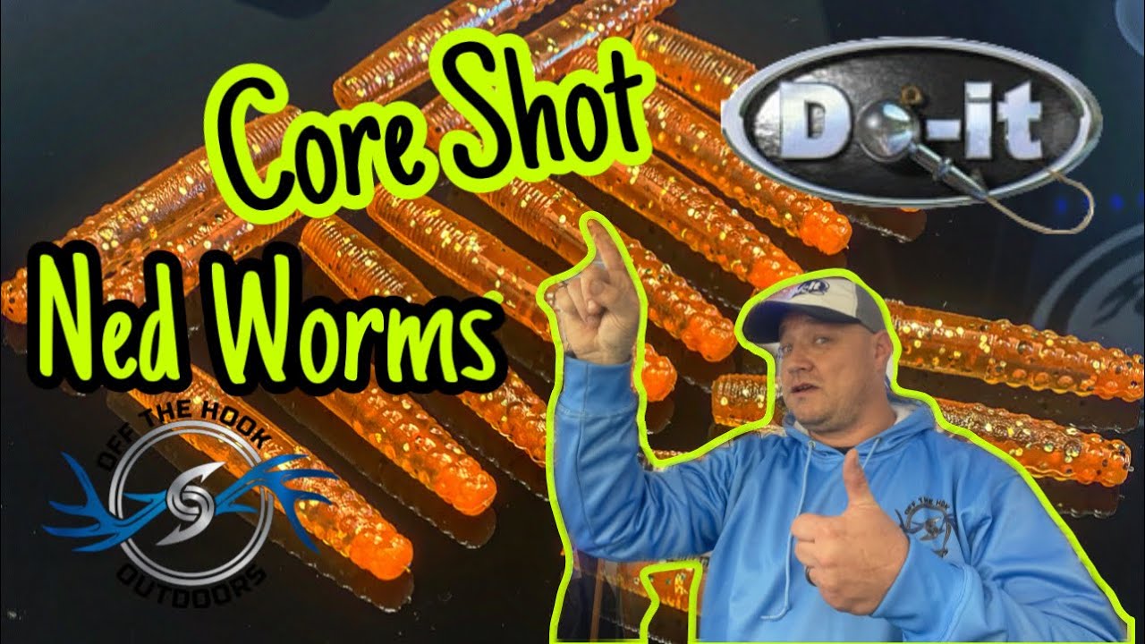 Изготовление мягких пластиковых приманок с помощью формочек! Core Shot Ned Worms
