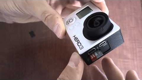 How to Put a Micro SD Card into GoPro Hero 3 Camera