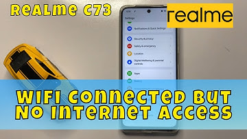 🔧 Realme C73: WiFi Connected but No Internet Access? Try This!