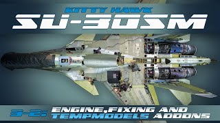 : Kitty Hawk Su-30SM 1:48. Part 3-2: Engine, fixing and Temp Models (,    T.M.)