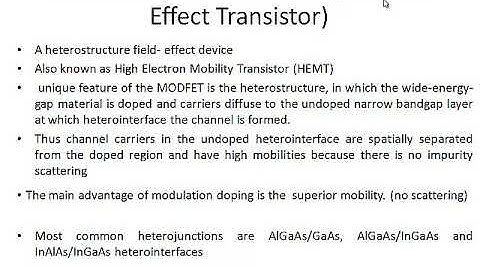 EC402NANOELECTRONICS-KTU-MOD6-MODFET