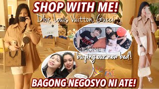 SHOP WITH ME AT DIOR, LV and GUCCI! TRYING ON BAGS + BAGONG NEGOSYO NI ATE! | VLOG226 Candy Inoue♥️