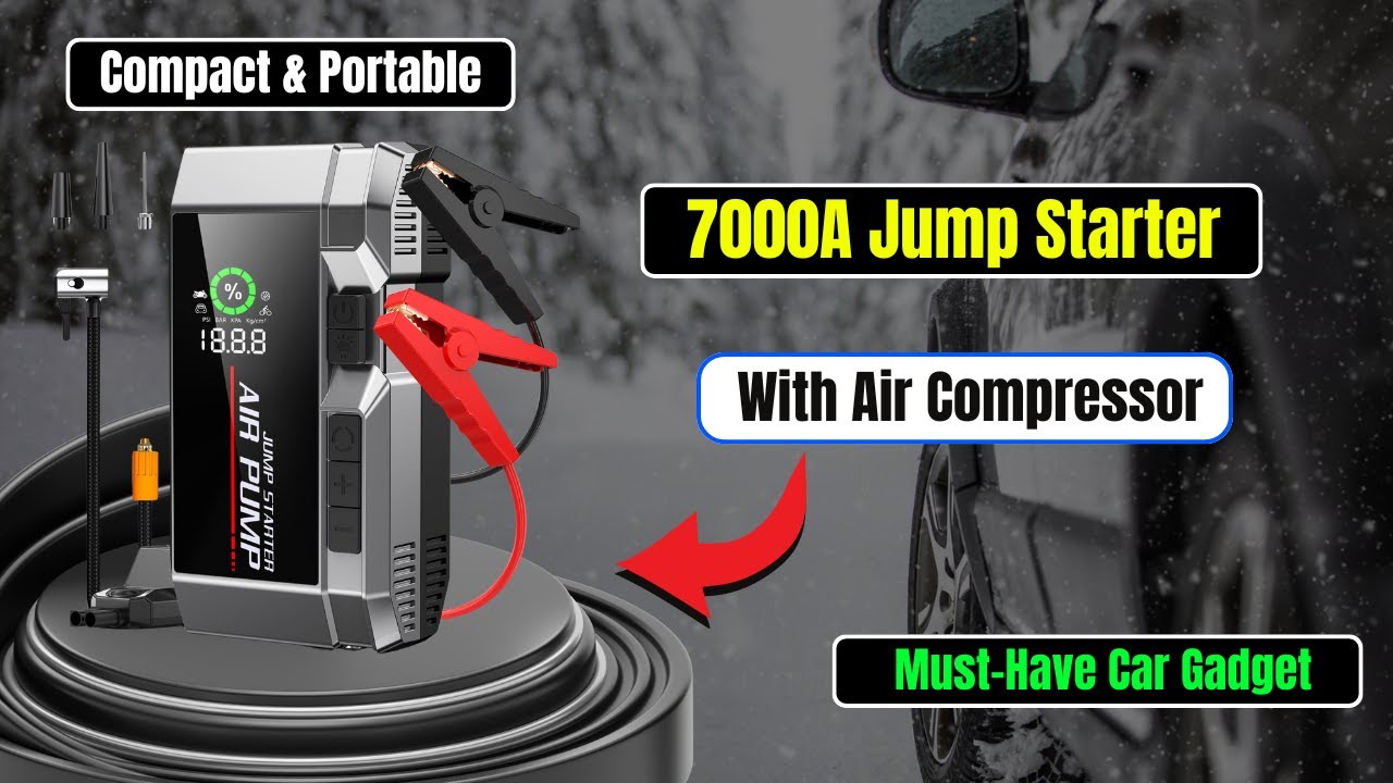7000A Jump Starter & Air Compressor: The Must-Have Car Gadget |