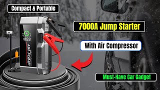 7000A Jump Starter Air Compressor The Must-Have Car Gadget