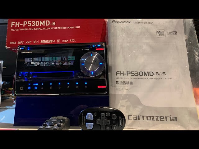 CD MD Player Pioneer Carrozzeria FH-P530MD Black (2007