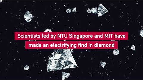 Electrifying diamond find by NTU Singapore, MIT and Skoltech researchers