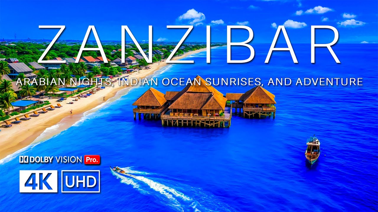 Райский уголок острова Занзибар, запечатленный на потрясающих кадрах, снятых дроном в разрешении 4K