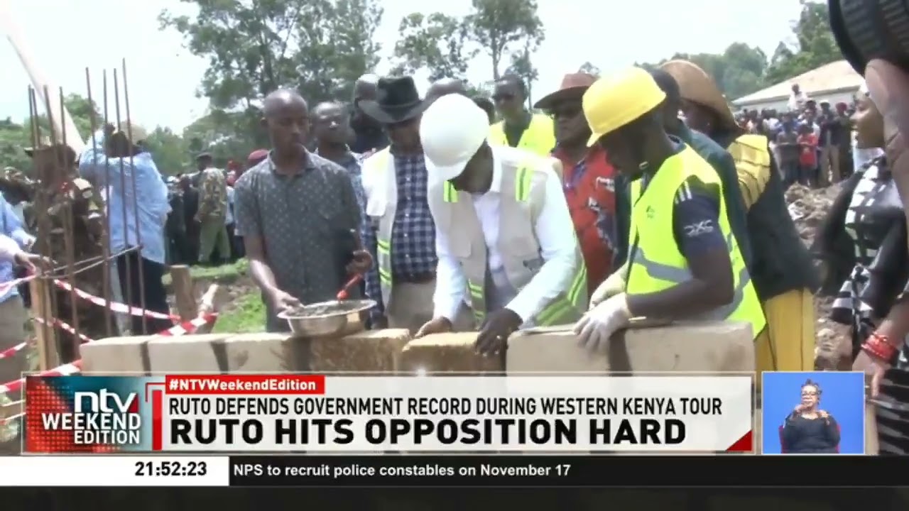 Президент Руто защищает деятельность правительства во время своего визита в Западную Кению